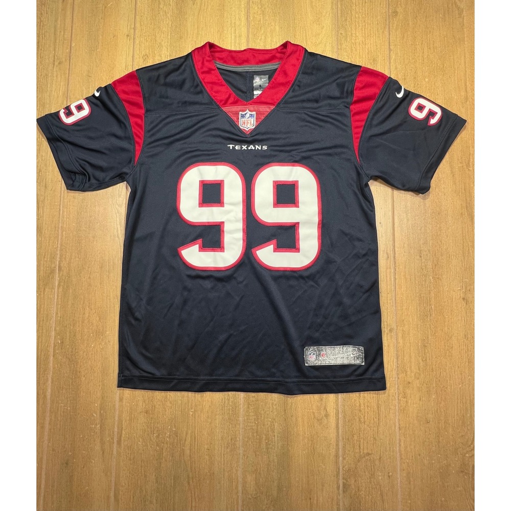 Nike Houston Texans‎ JJ Watt 99 NFL Jersey Kids Large 14/16 Navy Blue Red